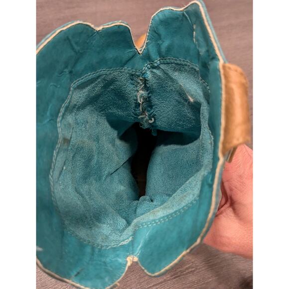 Coconuts cowgirl boots tan turquoise western Matisse Cimmaron SZ 8 M - Picture 7 of 9